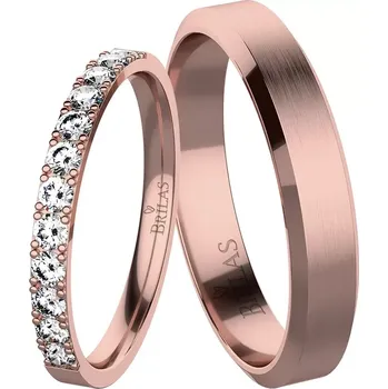 Prsten Slunce Red - snubní prsteny z červeného zlata