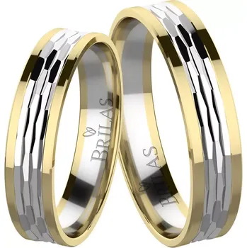 Prsten Dreamer Colour GW - snubní prsteny ze žlutého a bílého zlata