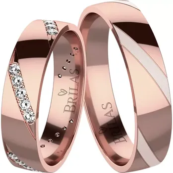 Prsten Manu Red - snubní prsteny z červeného zlata