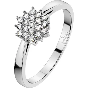 Prsten Krasomila Princess White - zásnubní prsten z bílého zlata