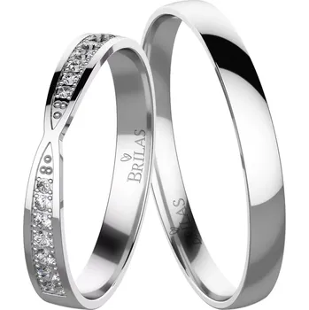 Prsten Pelopia White - snubní prsteny z bílého zlata