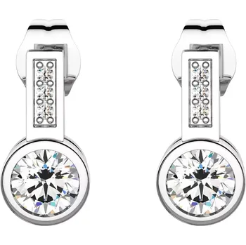 Náušnice Augustyna - stříbrné náušnice se zirkony