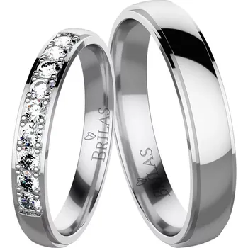 Prsten Angelika 9 White - snubní prsteny z bílého zlata