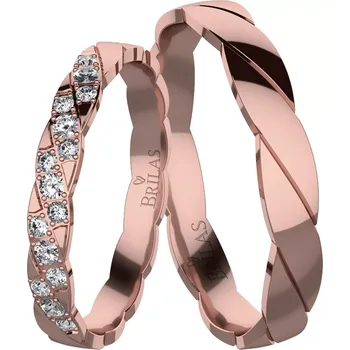 Prsten Giny Red - snubní prsteny z červeného zlata