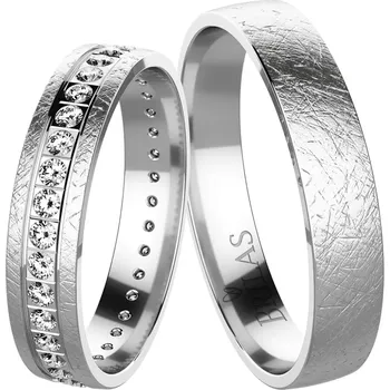 Prsten Reina White - snubní prsteny z bílého zlata