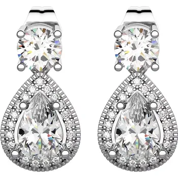 Náušnice Jenovefa - stříbrné náušnice se zirkony