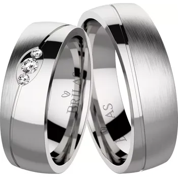 Prsten Constantine Stone - ocelové snubní prsteny