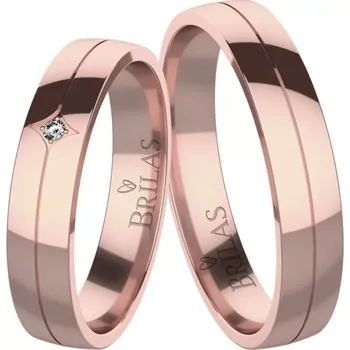 Prsten Vasifa Red - snubní prsteny z červeného zlata