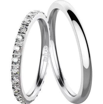 Prsten Aliza White - snubní prsteny z bílého zlata