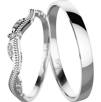 Prsten Madana White - snubní prsteny z bílého zlata