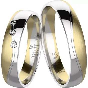 Prsten Rosie Colour GW - snubní prsteny z kombinovaného zlata