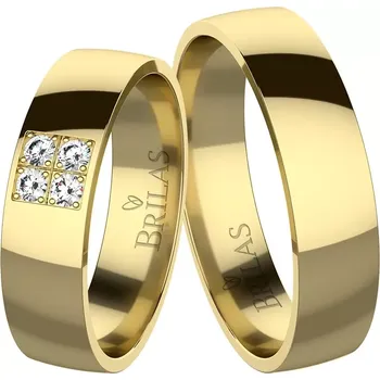 Prsten Malena Gold Briliant - snubní prsteny ze žlutého zlata