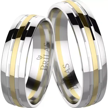 Prsten Olympic Colour GW - moderní snubní prsteny ze zlata