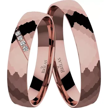 Prsten Talen Red - snubní prsteny z růžového zlata