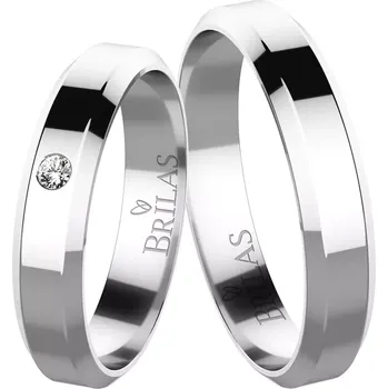 Prsten Atria White Diamond - snubní prsteny z bílého zlata