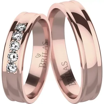 Prsten Nikola Red - snubní prsteny z červeného zlata