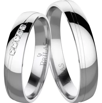 Prsten Evelyn White - snubní prsteny z bílého zlata