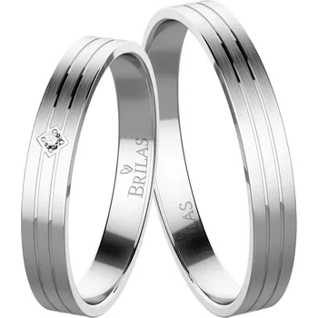 Prsten Agáta White - snubní prsteny z bílého zlata