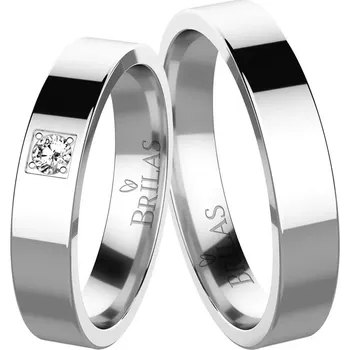 Prsten Efisio White - elegantní snubní prsteny v bílém zlatě