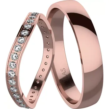 Prsten Superba II Red - snubní prsteny z červeného zlata