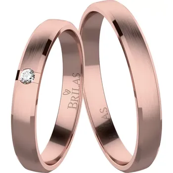 Prsten Gizela Red - snubní prsteny z červeného zlata