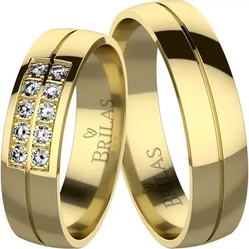 Prsten Simonetta Gold - snubní prsteny ze žlutého zlata