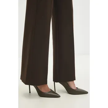 Dámské lodičky Kožené lodičky Answear.LAB zelená barva V1353.103.CAT 78X, EUR 40