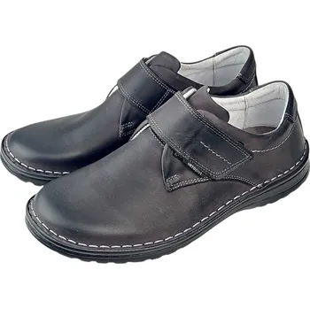 Pánské polobotky D 688 - 22 pánské zdravotní boty polobotky na suchý zip 40