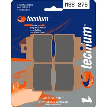 Nářadí na motocykly Brzdové destičky TECNIUM Maxi Scooter Sintered Metal - MSS275 MSS275