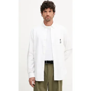 Pánská košile Bavlněná košile Polo Ralph Lauren 710P00526 bílá 00X, vel. L