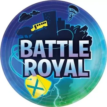 Talíř Party papírové talíře Battle Royal 23 cm - 8 ks
