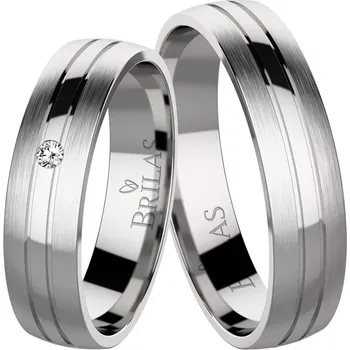 Prsten Flora Steel - ocelové snubní prsteny