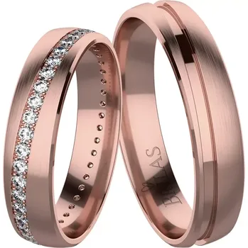 Prsten Tilda Red - snubní prsteny z červeného zlata