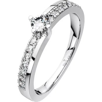 Prsten Petronela W Briliant (3,25 mm) - zásnubní prsten z bílého zlata