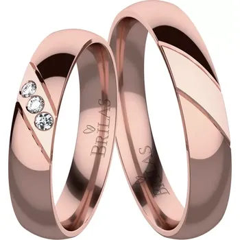 Prsten Amálie Red - hezké snubní prstýnky v červeném zlatě