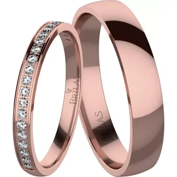 Prsten Sadira Red - snubní prsteny z červeného zlata