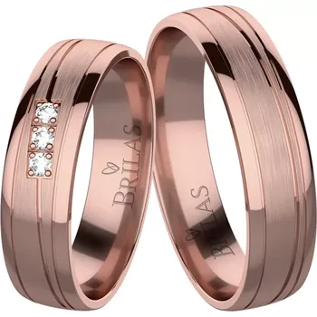 Prsten Johana Red - snubní prsteny z červeného zlata