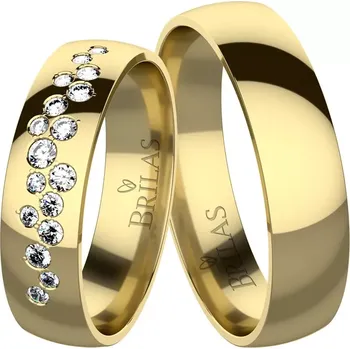 Prsten Azura Gold - snubní prsteny ze žlutého zlata