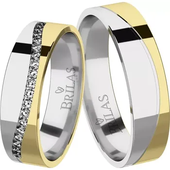 Prsten Samira Colour GW - snubní prsteny z kombinovaného zlata