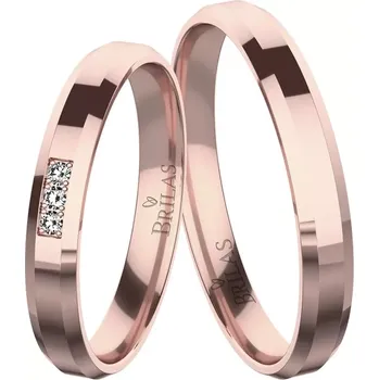 Prsten Sebastiana Red - snubní prsteny z červeného zlata