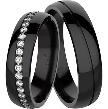 Prsten Taurus Black Steel - snubní prsteny z chirurgické oceli