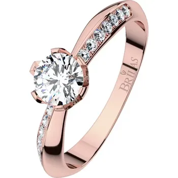 Prsten Michaela R Briliant - prsten z růžového zlata