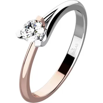 Prsten Polina Colour RW Briliant - prsten z bílého a růžového zlata