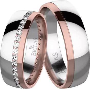 Prsten Celeste Colour RW - krásné snubní prstýnky z kombinovaného zlata