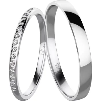 Prsten Skyla White - snubní prsteny z bílého zlata