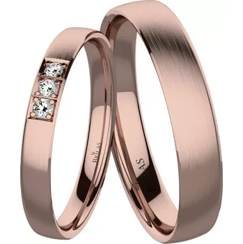 Prsten Zeta Red - snubní prsteny z červeného zlata