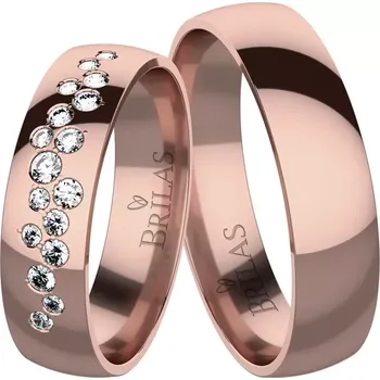 Prsten Azura Red - snubní prsteny z červeného zlata