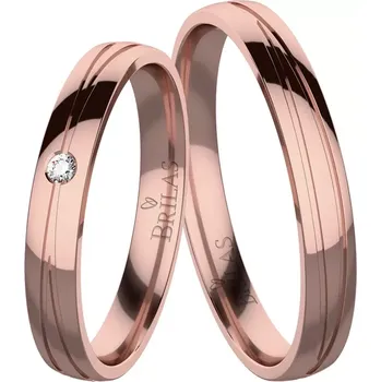 Prsten Mahulena Red - snubní prsteny z červeného zlata