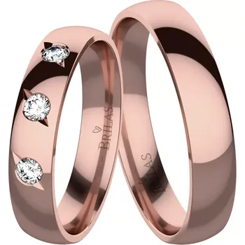 Prsten Arista Red - snubní prsteny z červeného zlata