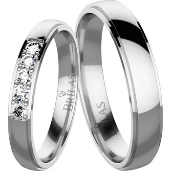 Prsten Angelika 5 White - snubní prsteny z bílého zlata